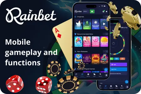 Rainbet mobile app gameplay and functions overview